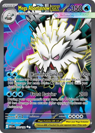 Mega Abomasnow ex (Mega Evolution 157/132)